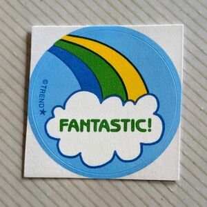 10/$25 Rainbow "Fantastic" Scratch & Sniff Retro Sticker
